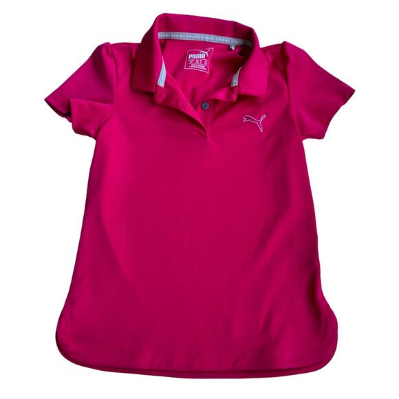 Puma Golf Polo Shirt - Pink, Size Small - Picture 1 of 4